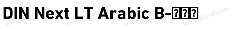 DIN Next LT Arabic B字体转换